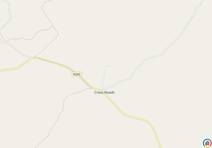 Map location of Cross Roads
